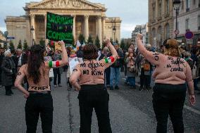 Protest March In Solidarity With Iranian People - Paris