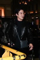 MFW - Hudson Williams Arrives at the Armani Hotel