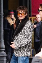 MFW - Benson Boone Leaving Hotel On His Way To Dolce & Gabbana Show