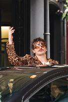 MFW - Benson Boone Leaving Hotel On His Way To Dolce & Gabbana Show