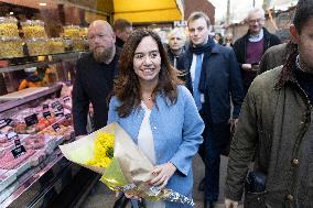 Paris Mayor Candidate Sarah Knafo Campaigning - France