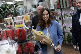 Paris Mayor Candidate Sarah Knafo Campaigning - France