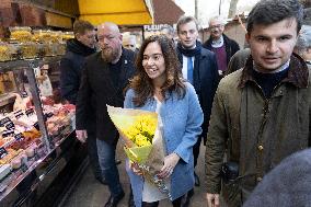Paris Mayor Candidate Sarah Knafo Campaigning - France