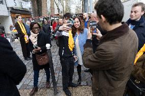 Paris Mayor Candidate Sarah Knafo Campaigning - France