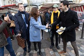 Paris Mayor Candidate Sarah Knafo Campaigning - France
