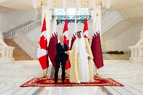 PM Mark Carney Meets Emir of Qatar Tamim bin Hamad al-Thani - Doha