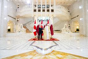 PM Mark Carney Meets Emir of Qatar Tamim bin Hamad al-Thani - Doha
