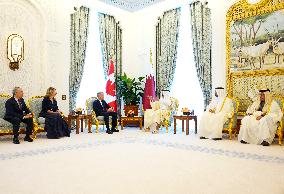 PM Mark Carney Meets Emir of Qatar Tamim bin Hamad al-Thani - Doha
