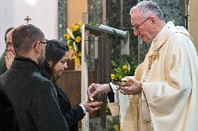 Cardinal Pietro Parolin At Eucharistic Celebration - Rome