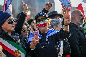 Protest March In Solidarity With Iranian People - The Hague