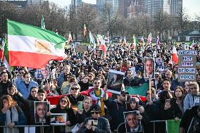 Protest March In Solidarity With Iranian People - The Hague
