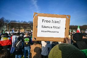 Protest March In Solidarity With Iranian People - The Hague