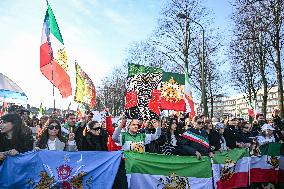 Protest March In Solidarity With Iranian People - The Hague