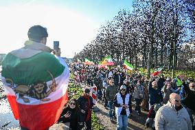 Protest March In Solidarity With Iranian People - The Hague