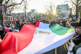 Protest March In Solidarity With Iranian People - The Hague