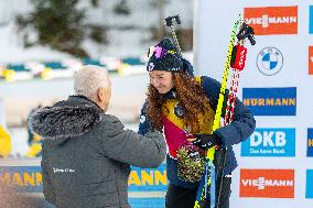 Lou Jeanmonnot Finishes Second Place At Biathlon World Cup 7,5km Sprint - Germany
