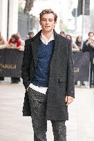 MFW - Celebs Leaving Hotel Paris To Attend Prada Show