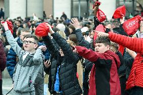 Pope Leo XIV Delivers Sunday Angelus Prayer - Vatican