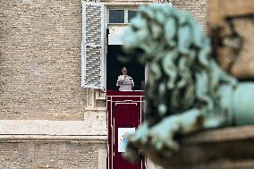 Pope Leo XIV Delivers Sunday Angelus Prayer - Vatican
