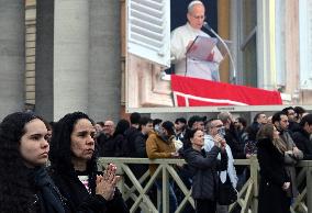 Pope Leo XIV Delivers Sunday Angelus Prayer - Vatican