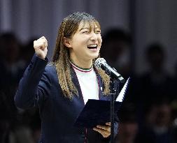 Athletes attend pep rally ahead of Olympics