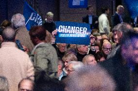 Rachida Dati Campaign Meeting at Mutualite - Paris