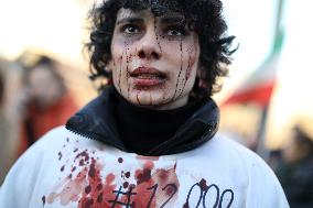 March For Iran Rally In Support Of The Iranian People - Paris