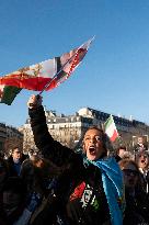 Pro Crown Prince Reza Pahlavi Protrest - Paris