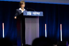 Rachida Dati Campaign Meeting at Mutualite - Paris