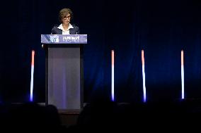 Rachida Dati Campaign Meeting at Mutualite - Paris