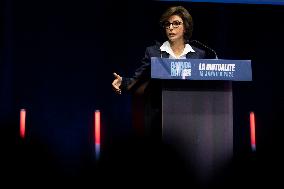 Rachida Dati Campaign Meeting at Mutualite - Paris