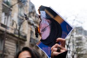 Pro Crown Prince Reza Pahlavi Protrest - Paris