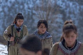 KDPI Military Drill Near Erbil - Iraq