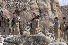 KDPI Military Drill Near Erbil - Iraq