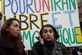 Demonstration Against Repression in Iran - Paris