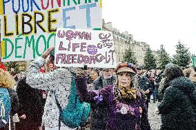 Demonstration Against Repression in Iran - Paris