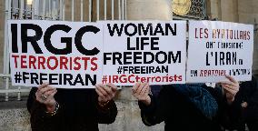 Demonstration Against Repression in Iran - Paris