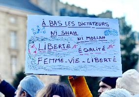 Demonstration Against Repression in Iran - Paris