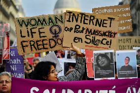 Demonstration Against Repression in Iran - Paris