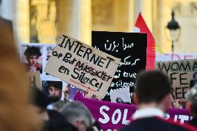 Demonstration Against Repression in Iran - Paris