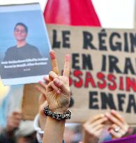 Demonstration Against Repression in Iran - Paris