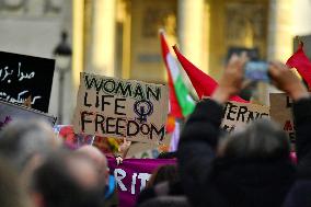 Demonstration Against Repression in Iran - Paris
