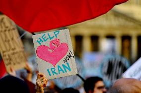 Demonstration Against Repression in Iran - Paris