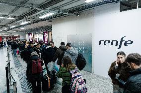 AVE Train Traffic Suspended In Madrid - Spain