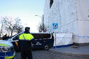 Police Cordon Off Institute For Accident Victims - Cordoba