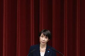 Prime Minister Sanae Takaichi Press Conference - Tokyo