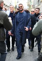 MFW - Ricky Martin Leaves Armani