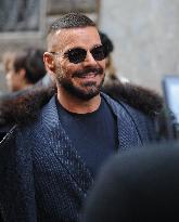 MFW - Ricky Martin Leaves Armani