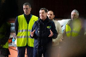 Pedro Sanchez Visits Accident Victims In Adamuz - Spain