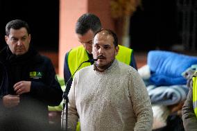 Pedro Sanchez Visits Accident Victims In Adamuz - Spain